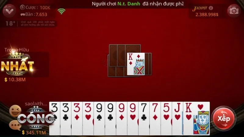 Hướng dẫn game bài tiến lên online tại nhà cái 